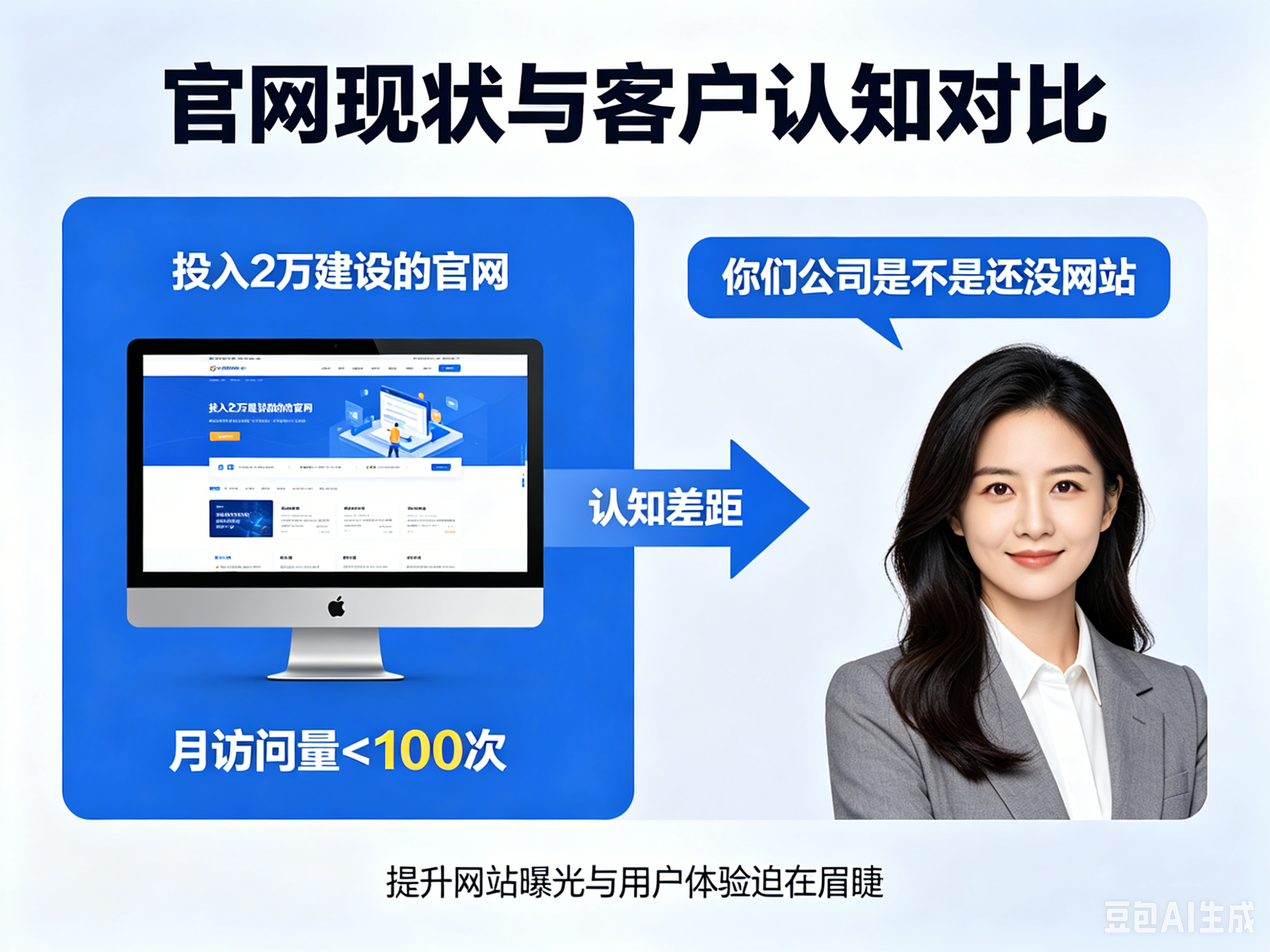 花2万做的官网几乎没人访问，但客户还在问：你们公司是不是还没网站