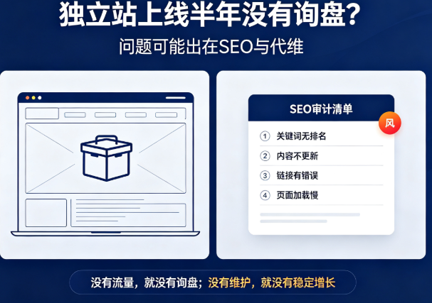 独立站上线半年没有询盘?问题可能出在SEO与代维 独立站上线半年没有询盘?问题可能出在SEO与代维