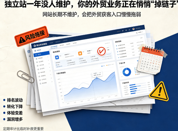 独立站一年没人维护，你的外贸业务正在悄悄“掉链子”