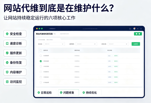 网站代维到底是在维护什么？